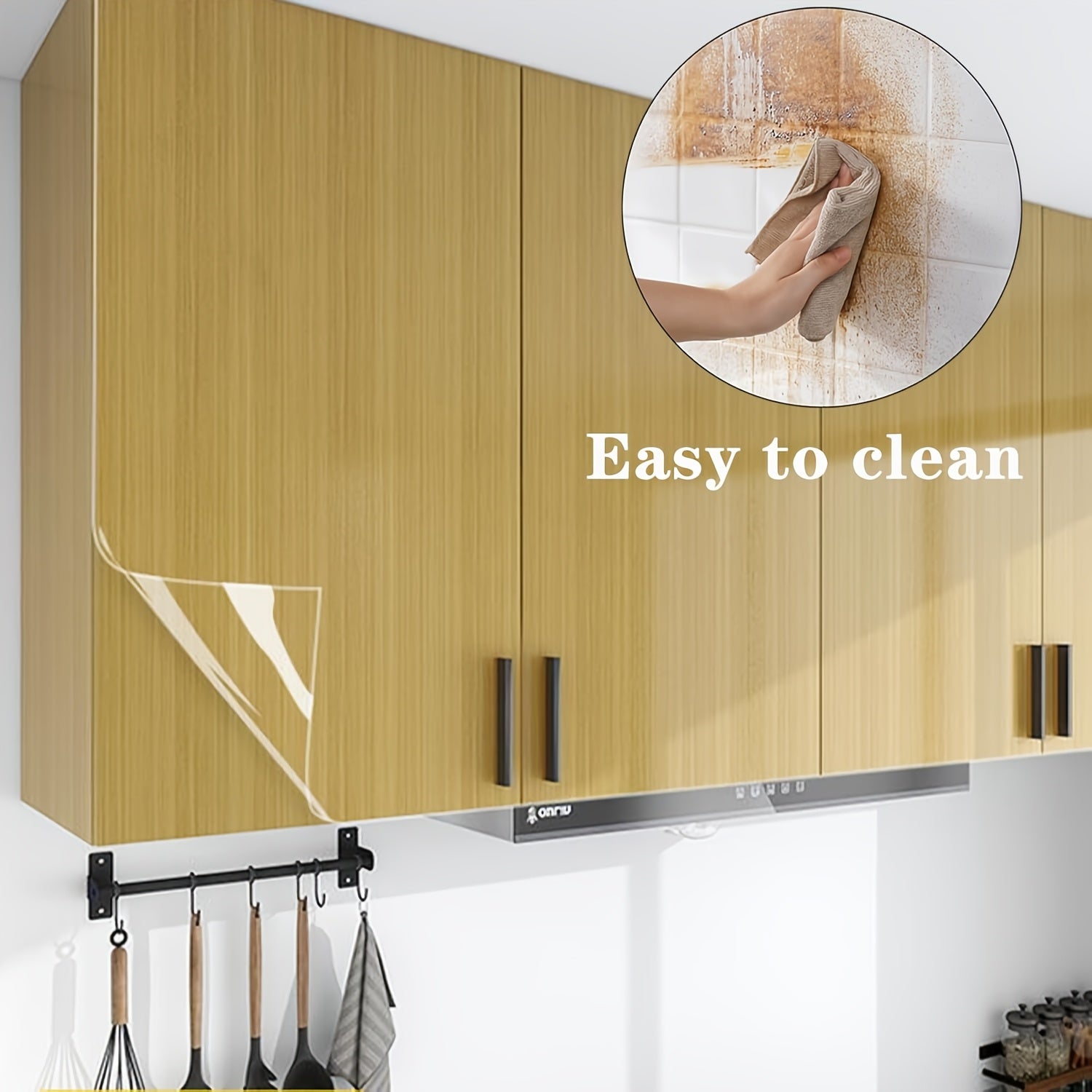 Self-Adhesive Protective Film for Wood and Marble Surfaces, Easy Peel, PVC