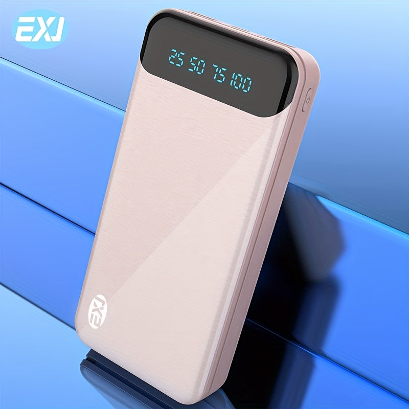 LED displeyli 20000mAh quvvat banki USB Type-C Micro kirish portativ zaryadlovchi iOS Android uchun