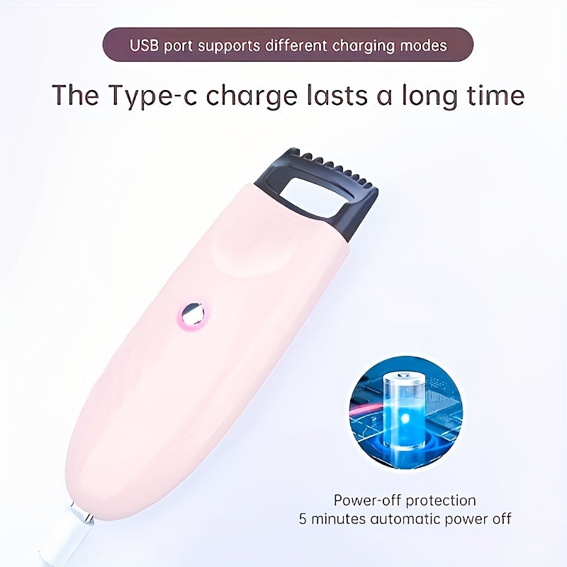 USB Rechargeable Eyelash Curler with Fast Heating Compact Design Long-Lasting Battery