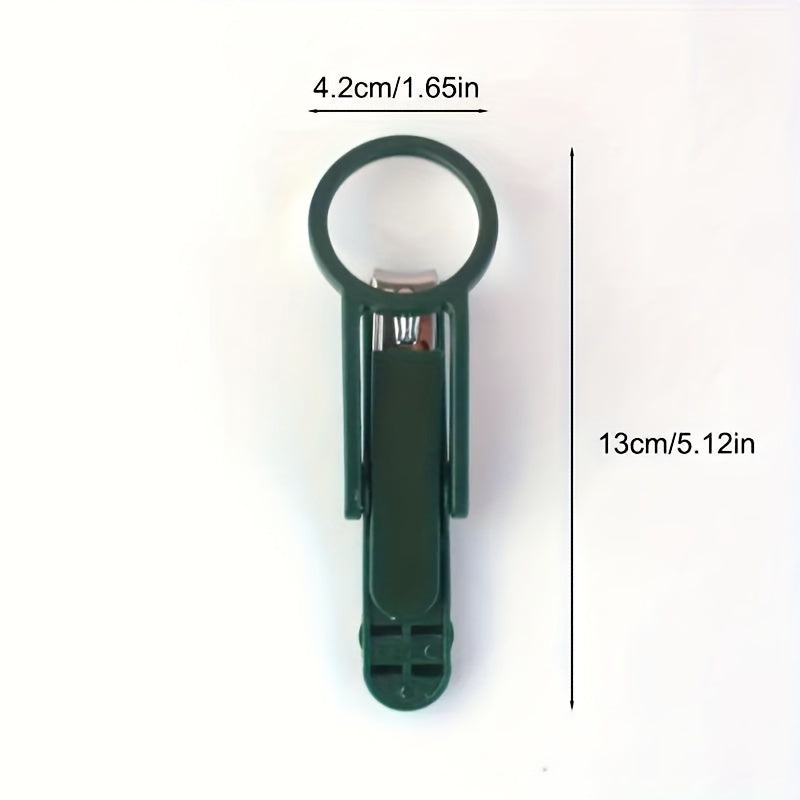 Stainless Steel Nail Clippers with Magnifying Glass and Rubber Handle for All Ages