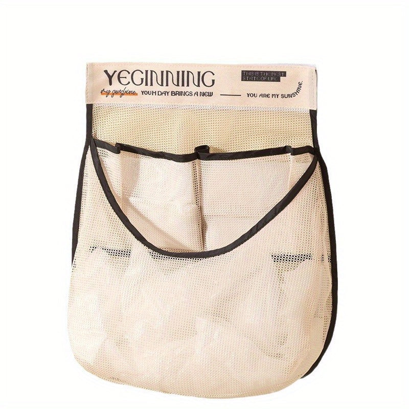 Wall-Mounted Mesh Storage Organizer for Kitchen Garbage Bags and Plastic Bags