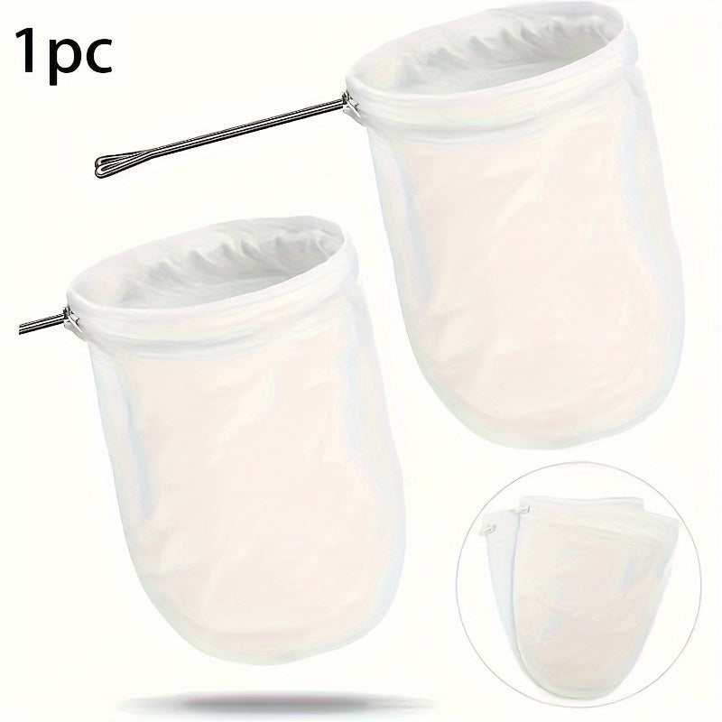 Reusable Mesh Coffee Tea Filter Bag with Stainless Steel Handle for Drip Brewing