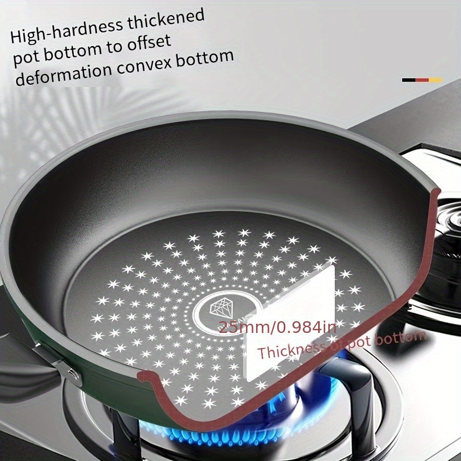 Non-Stick Frying Pan Set with Lid for Gas and Induction Stoves