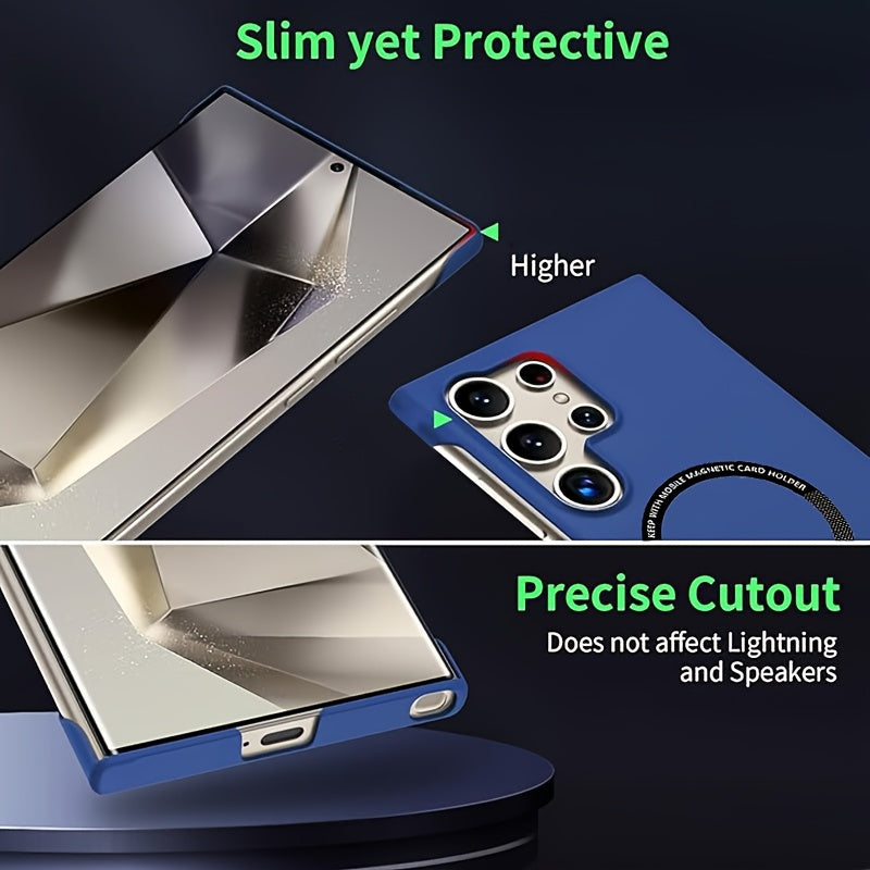 Ultra Thin Frameless Magnetic Phone Case for Samsung S25 S24 S23 S22 Plus S21 FE Hard PC Matte Cover