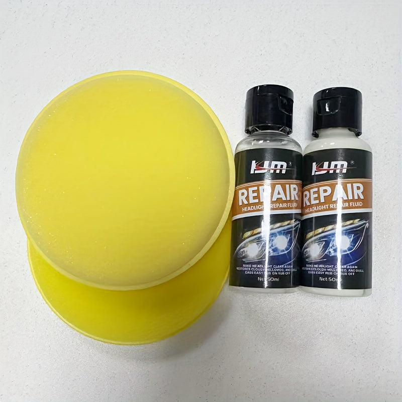 Car Headlight Repair Cream Polishing Nourishing Plastic Renewal Tool