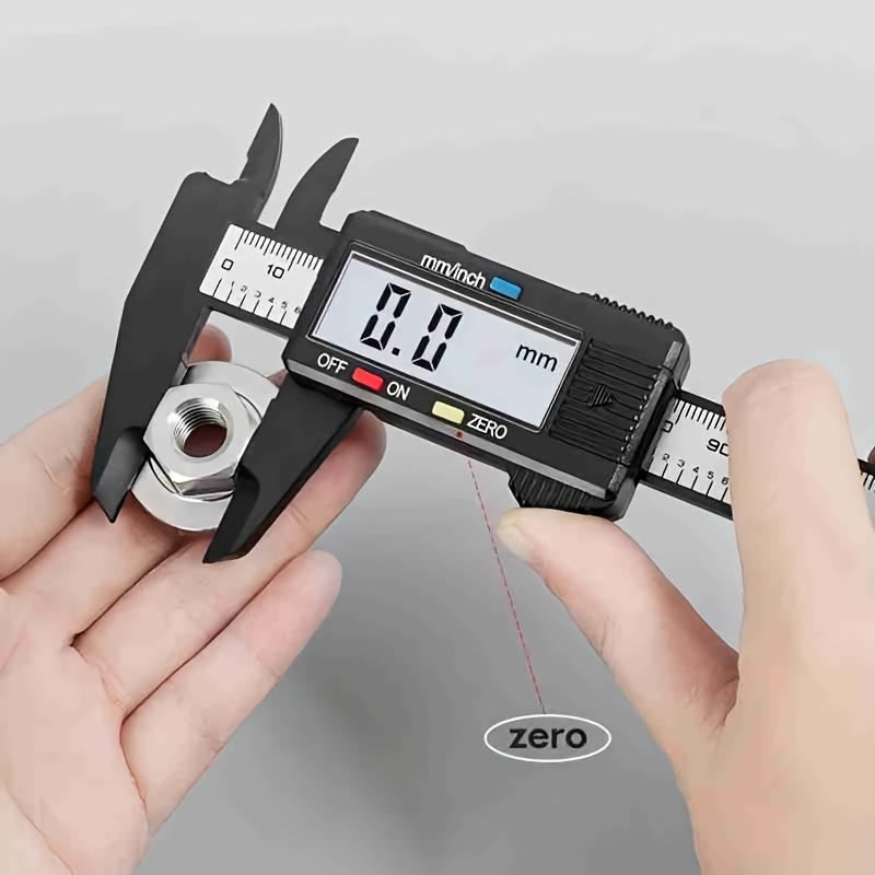 150mm Digital Caliper Electronic Vernier with LCD Display 0.1mm Accuracy Plastic Case