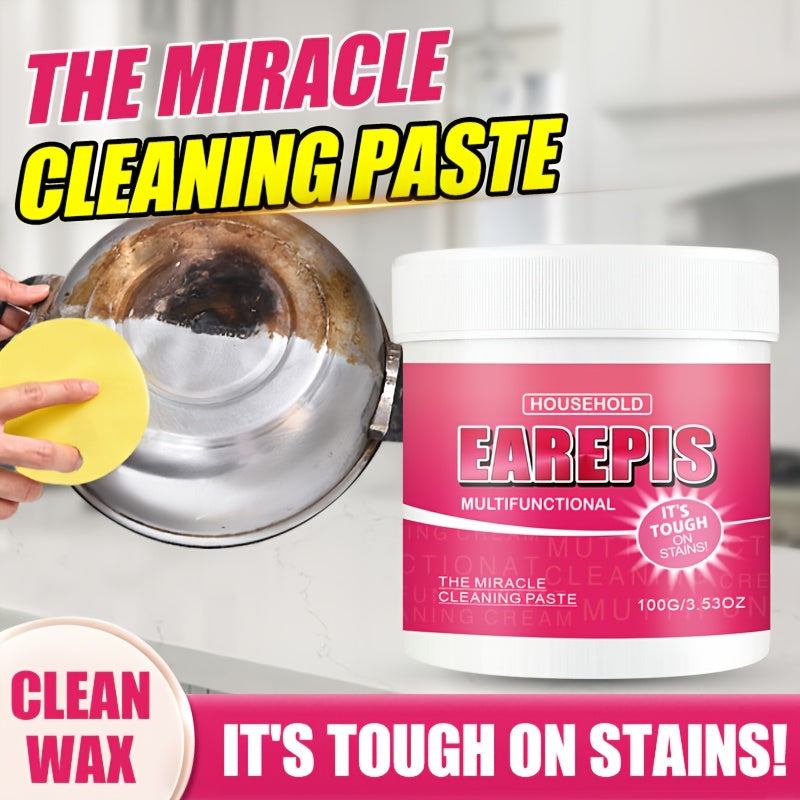 Kit de pasta de limpieza para uso doméstico, gel de 100 g, elimina manchas de grasa