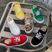 Kids' Canvas Slip-On Sneakers for Boys and Girls Breathable Lightweight Casual Shoes