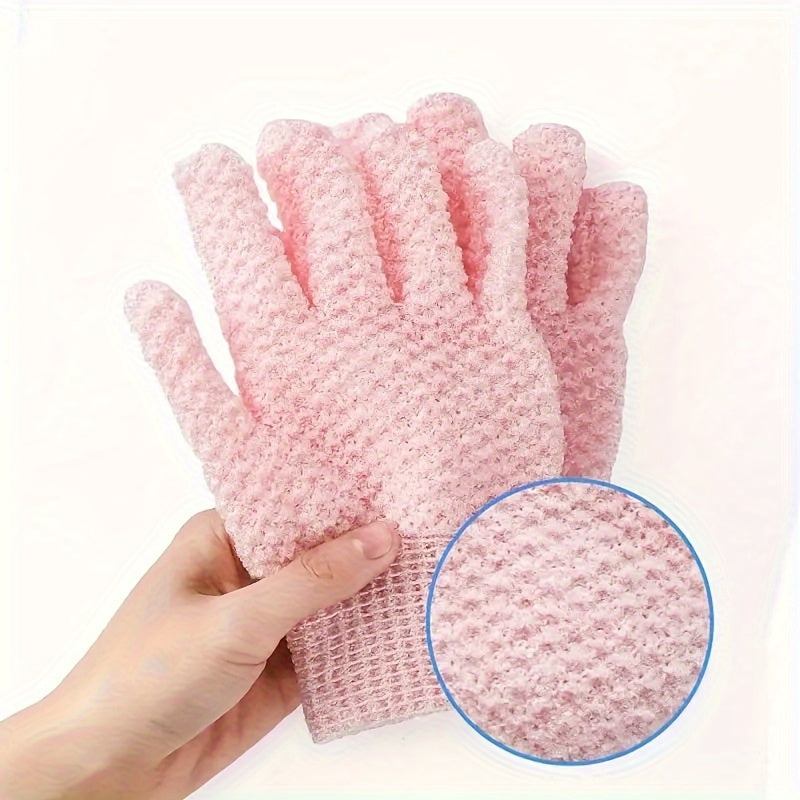 Exfoliating Shower Gloves for Cleansing and Massage Unscented