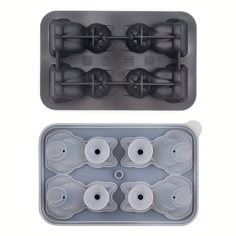 Silicone Cat Ice Cube Tray and Mold for Chocolate Pudding Jelly and Candy
