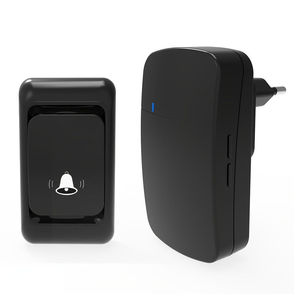 Wireless Doorbell System 304.8m Range Battery Powered 38 Chimes Wall Mount