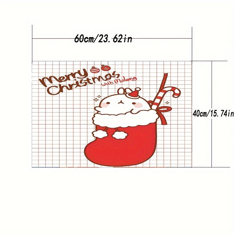 Thick Plush Geometric Memory Foam Bath Mat Non-Slip Washable Rug