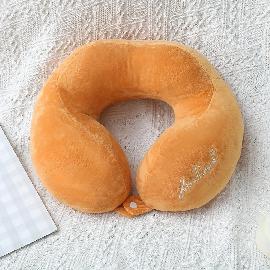 Подушка U-образной формы с поддержкой шеи для путешествий, самолетов и офисного сна - портативная и специализированная подушка для шеи для взрослых