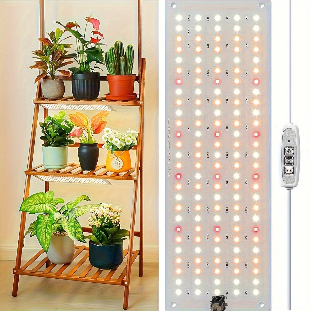 Indoor Plant Grow Light with Full Spectrum 270 LED Lights Automatic Timer 3/9/12 Hours 3 Lighting Modes 10 Brightness Levels Pack of 1 or 2