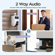 Ikki bantli 5G/2.4GHz ichki xavfsizlik kamerası, harakatni kuzatish, kechqurun ko‘rish va ikki tomonlama audio bilan