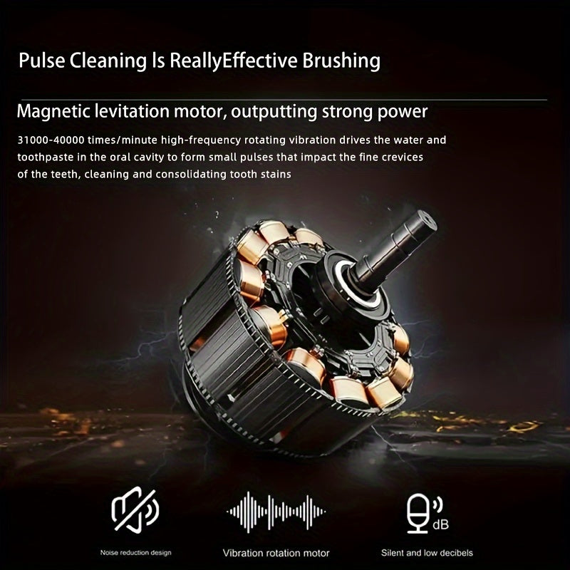 4 Pack Replacement Brush Heads for Sonic Electric Toothbrush Soft Nylon Bristles Rechargeable USB Powered