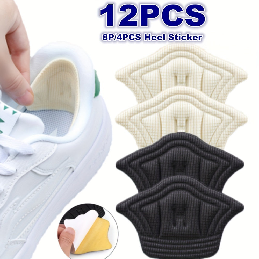 Unisex Memory Foam Heel Cushion Pads Adjustable Antiwear Can Be Cut Sports Shoes