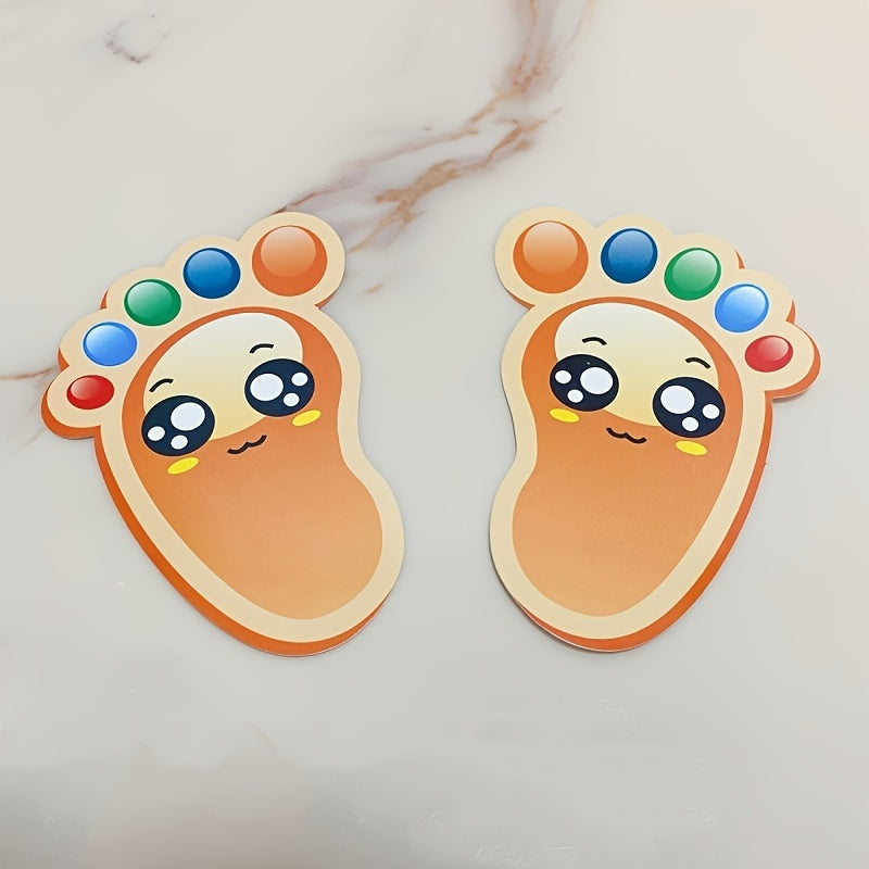 30-Pack Footprint-Shaped Floor Stickers Indoor Directional Guidance for Events