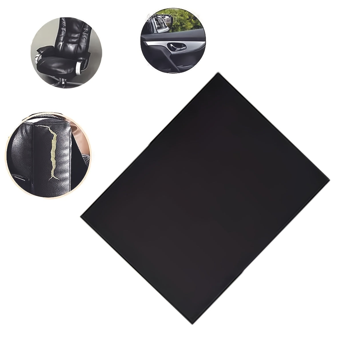 Parchetes de reparación de cuero autoadhesivos 20x30cm para muebles y asientos de coche