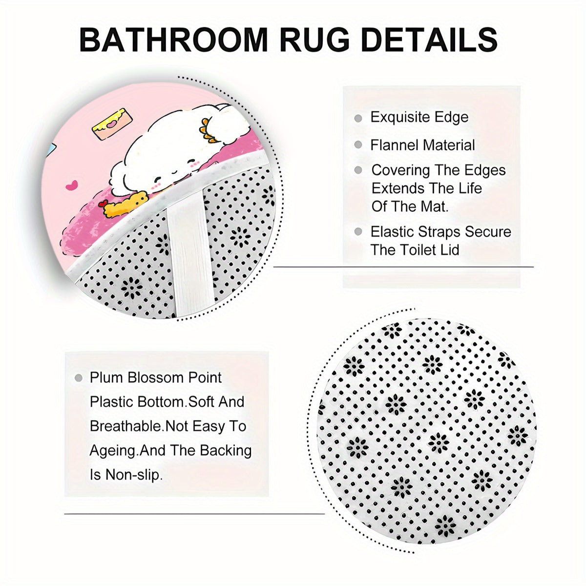 Set of 4 Cartoon Shower Curtains with Hello Kitty My Melody Kuromi Little Twin Stars Waterproof Polyester Bath Decor