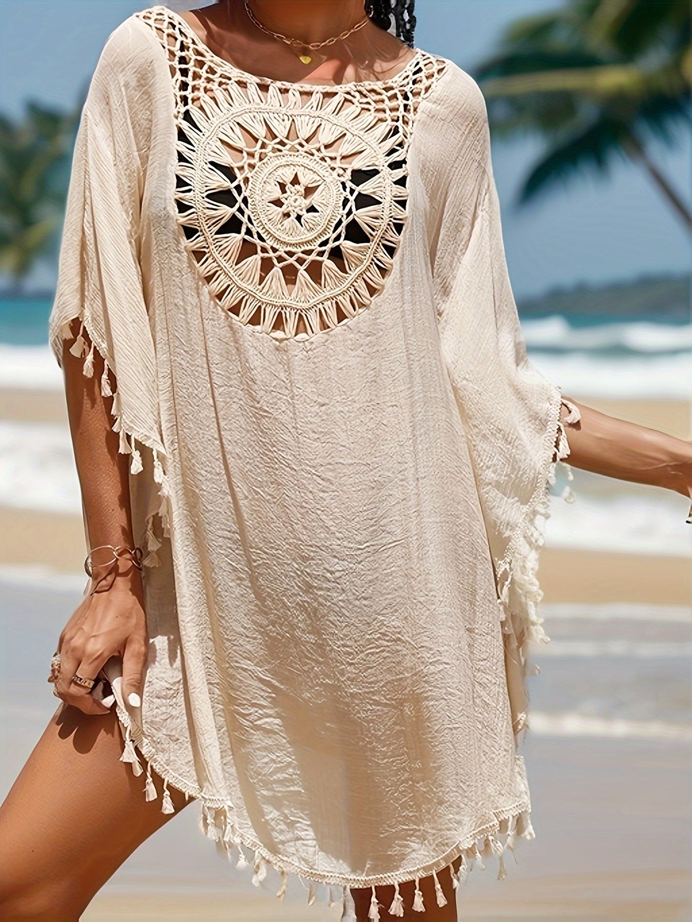 Women's Tassel Cover Up Dress for Swimwear Festival Carnival Beachwear