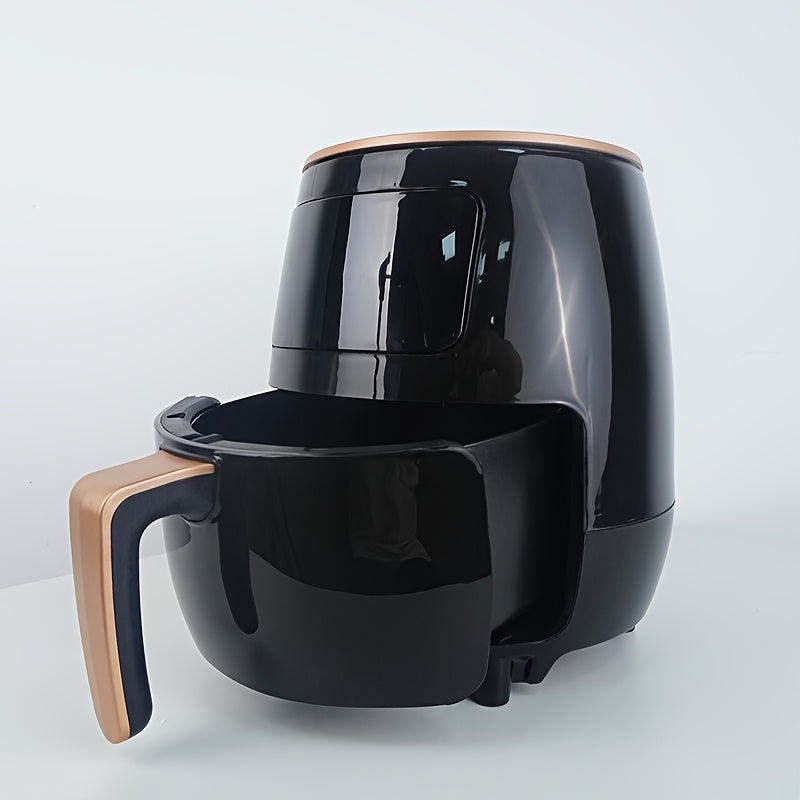 Freidora de aire eléctrica de gran capacidad, acero inoxidable, sin aceite, horno multifunción, freidora profunda