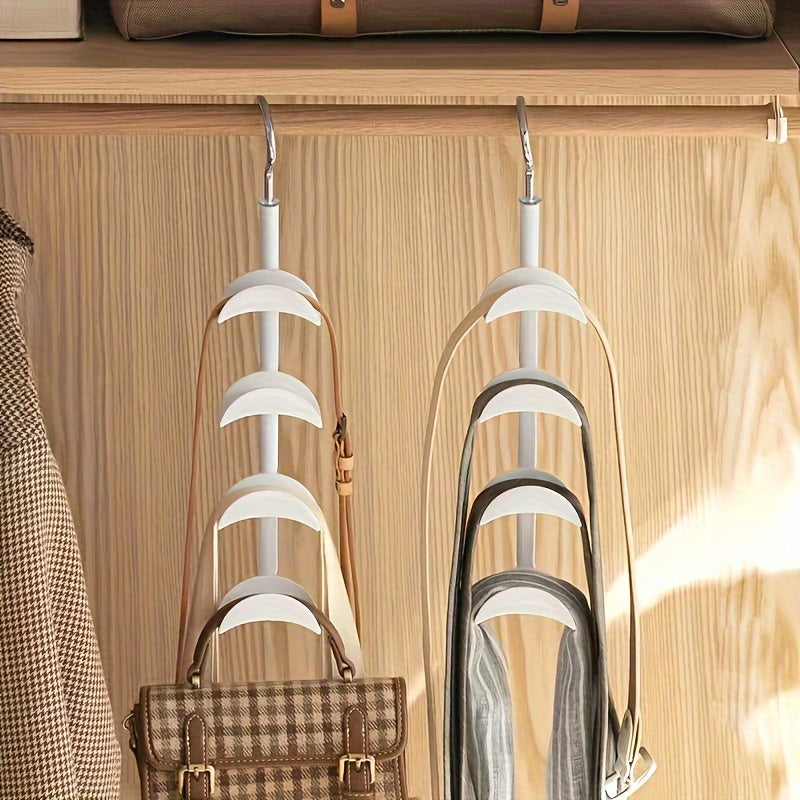 Iron Ribbon Hanger for Handbags and Scarves Adjustable Closet Organizer