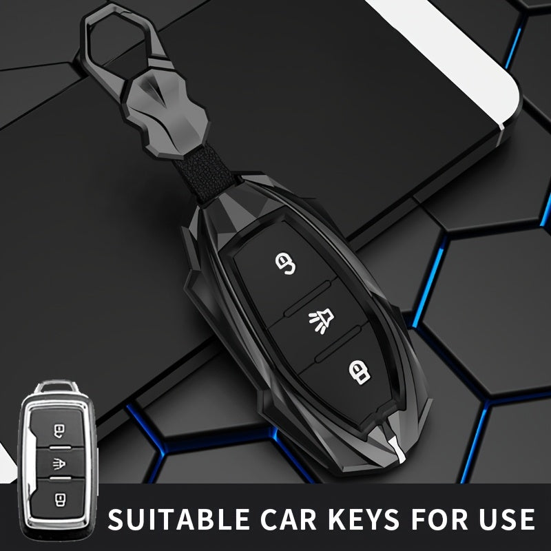 Car Key Cover Case Alloy Black Protective Fob Shell for SUV Remote