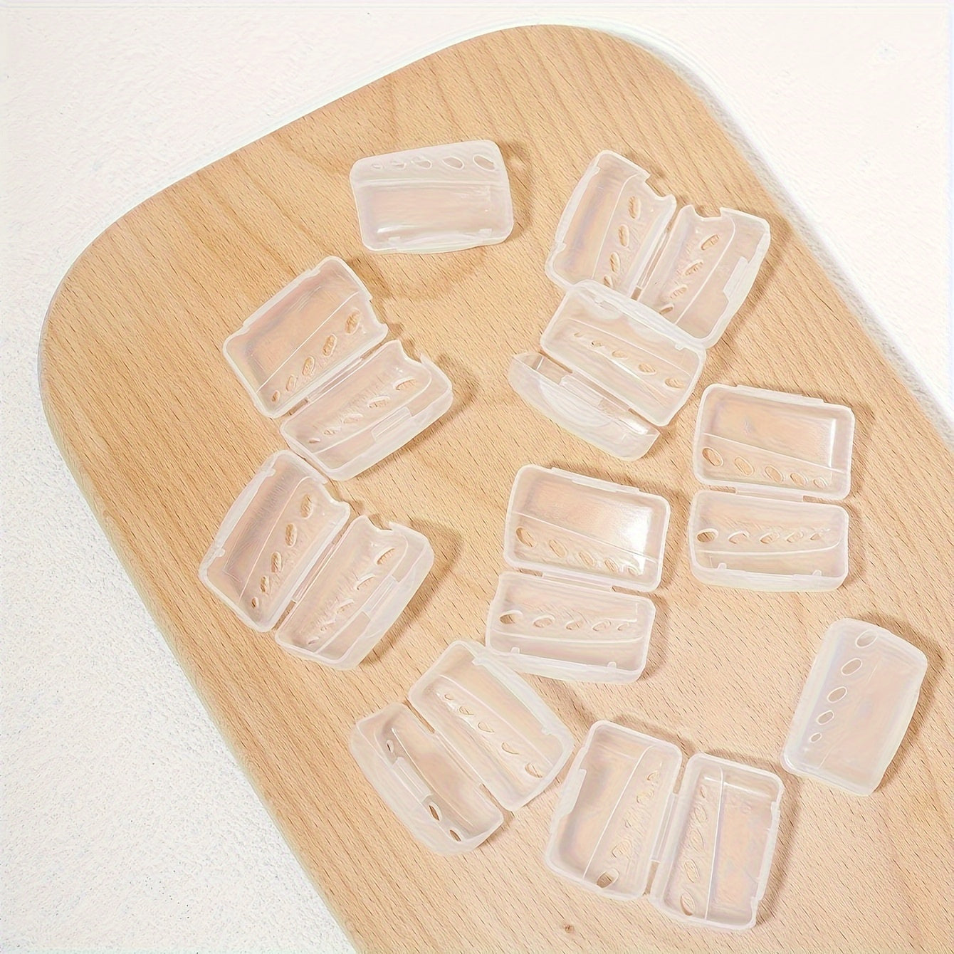 10pcs Travel Toothbrush Covers Transparent Dustproof Caps for Luggage Protection