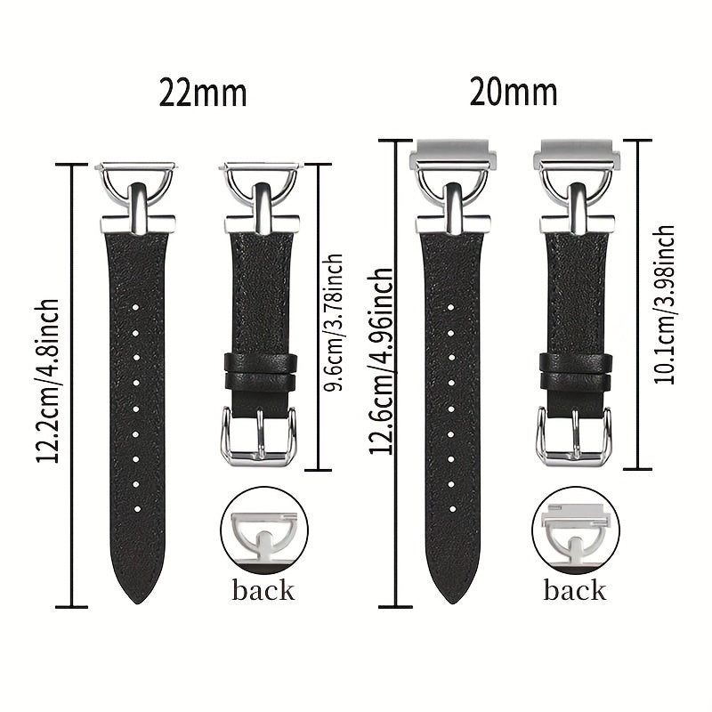 Совместимые синтетические кожаные ремешки для часов с быстросъемным механизмом для Samsung Galaxy Watch 6/5/4, Active 2, Watch 5 Pro, Watch 3. Особенности: запястья с дизайном D-образной пряжки в размерах 20 мм и 22 мм. Батарея