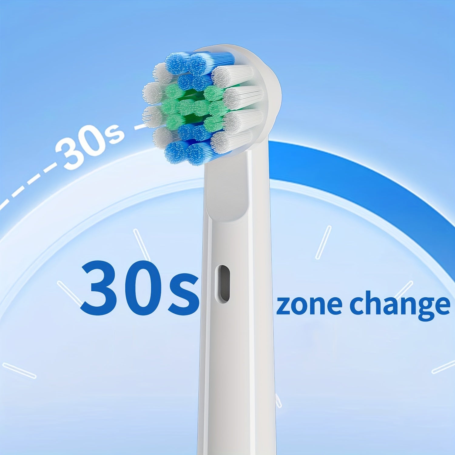 Electric Toothbrush for Adults with Smart Timer 4 Brush Heads 3 Cleaning Modes USB Fast Charge