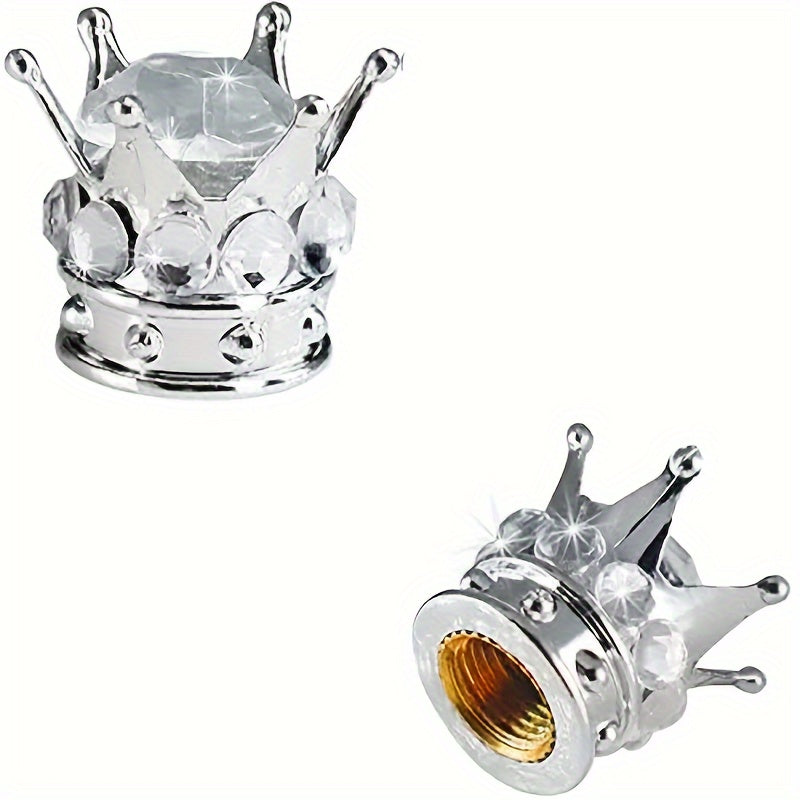 Set of 2 ABS Tire Valve Stem Caps for Cars and Air Conditioner Parts