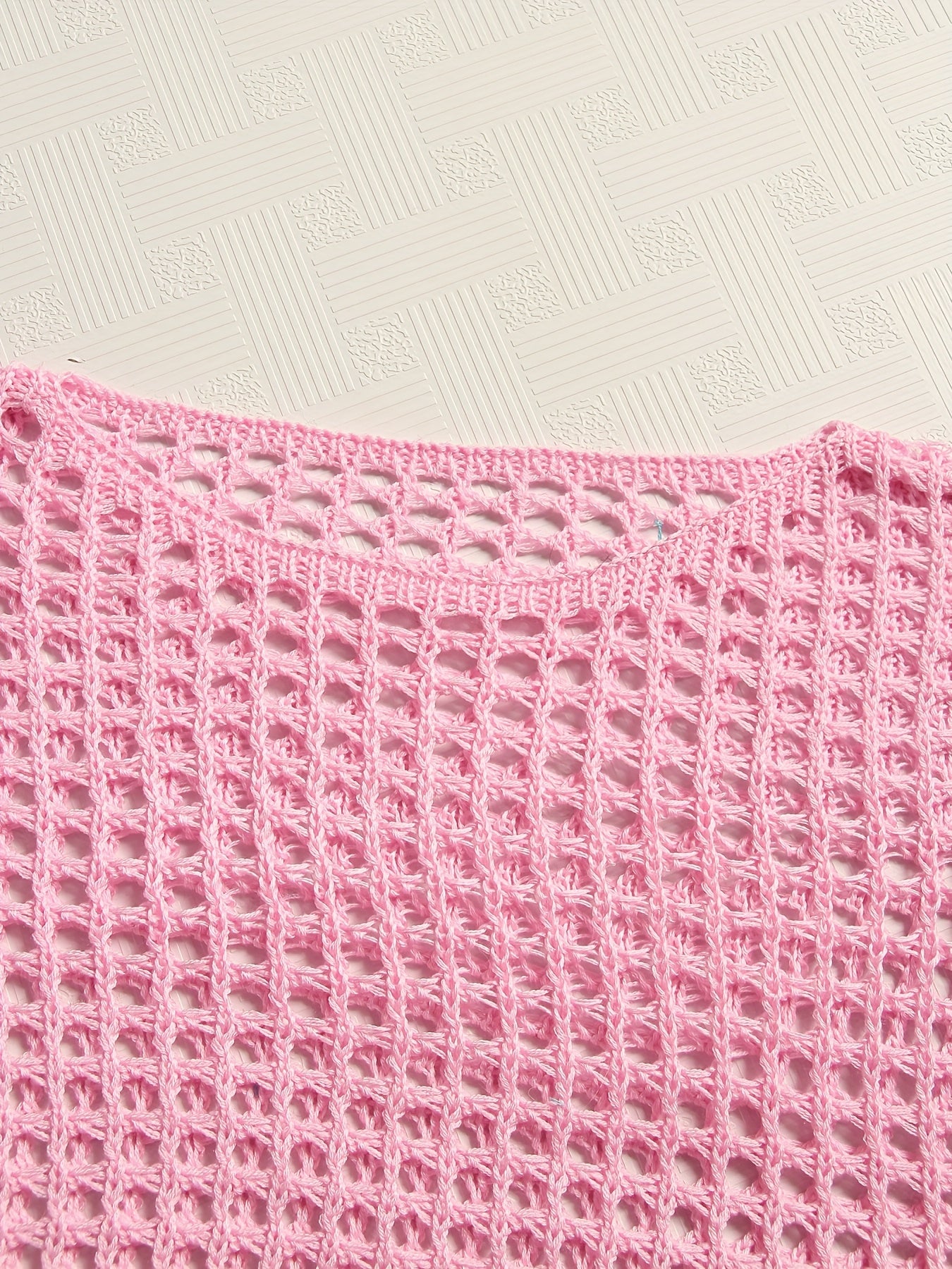 Women's Polyester Crew Neck Knit Top with Long Sleeves Sun Protection Short Length