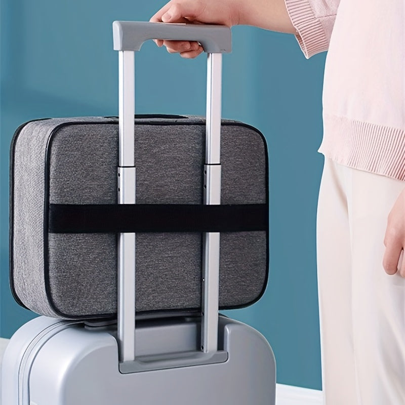 Polyester Document Organizer Bag with Large Capacity for Passports and Business Cards