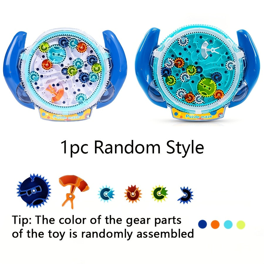 Puzzle Toy for Kids Age 3+ Maze Challenge Gear and Balance Control Game in Orange Blue and Mixed Colors