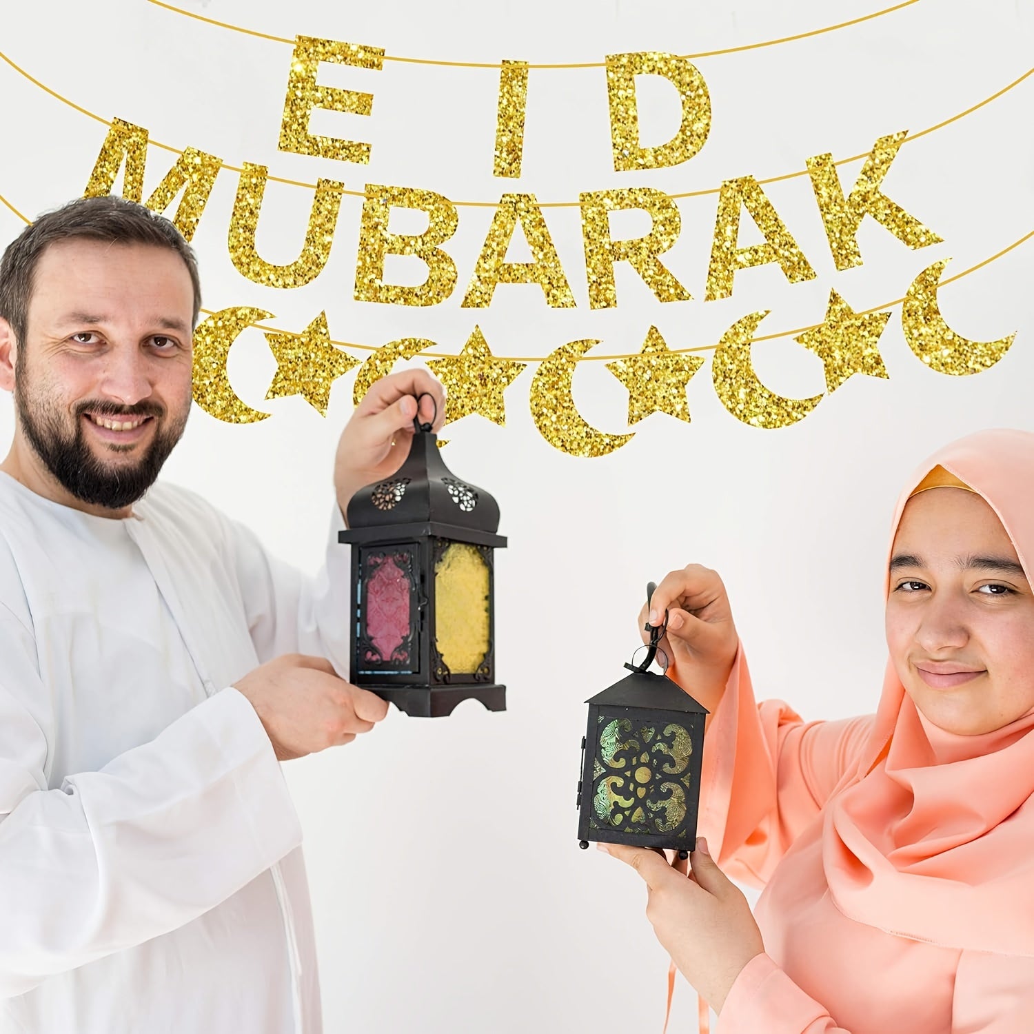 Eid Al Fitr Party Supplies Moon and Star Theme for Muslim Celebrations