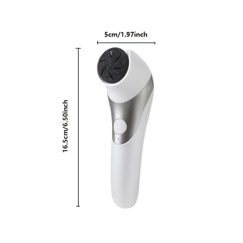 Rechargeable Electric Foot Scrubber with Two-Level Force Adjustment for Dead Skin and Calluses