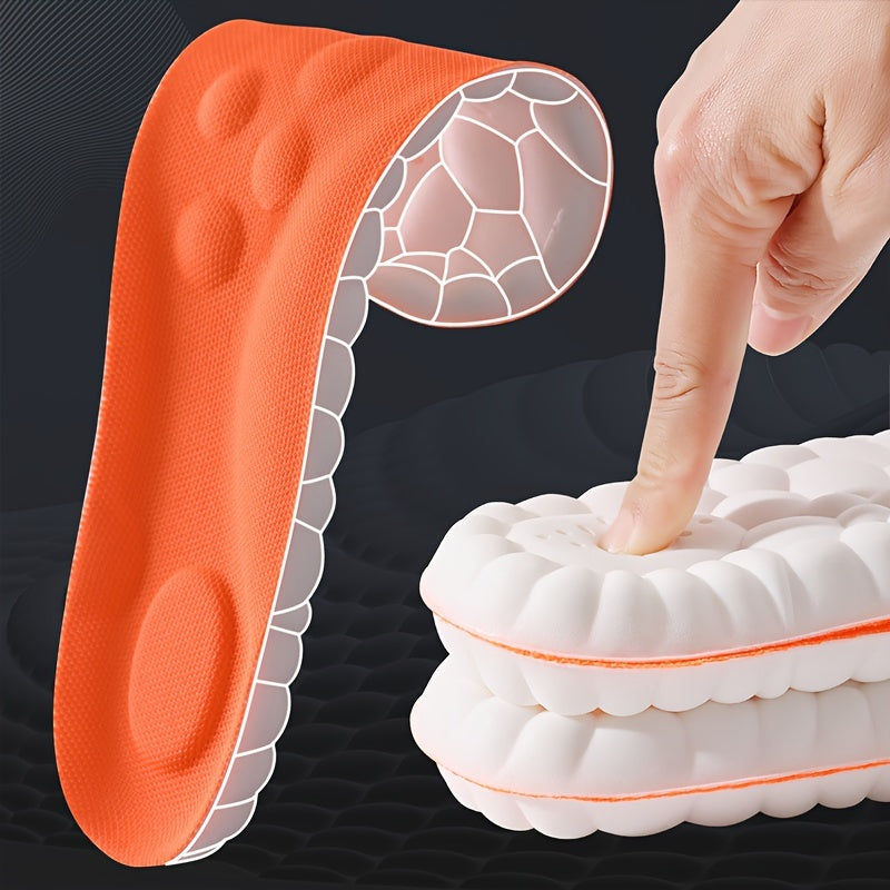 Unisex Breathable Foam Shoe Insoles Arch Support Cushioned Comfort