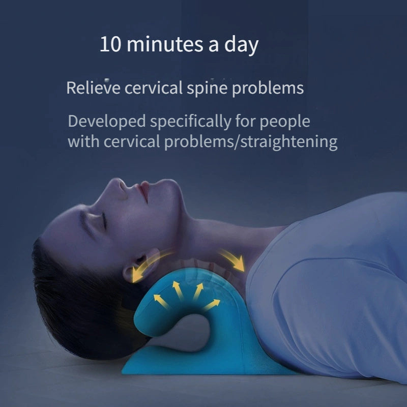 Bo'yinni qo'llab-quvvatlash, dam olish va taranglikni bartaraf etish uchun ergonomik bo'yin yostiq.