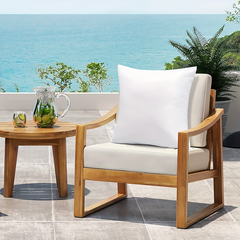 Водонепроницаемые наружные подушки с белой молнией для улицы и двора, упаковка 4 шт.