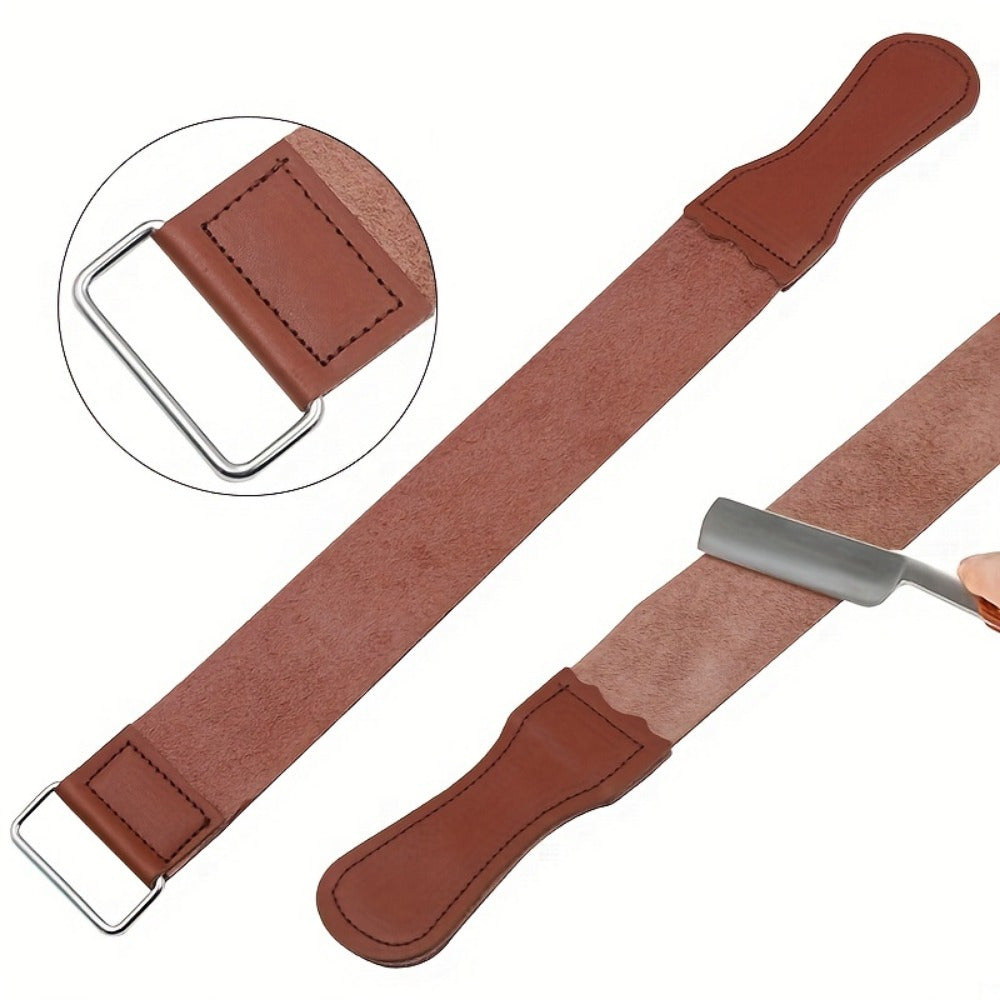Premium Leather Razor Sharpener Belt for Shaving Blades, Durable Accessory