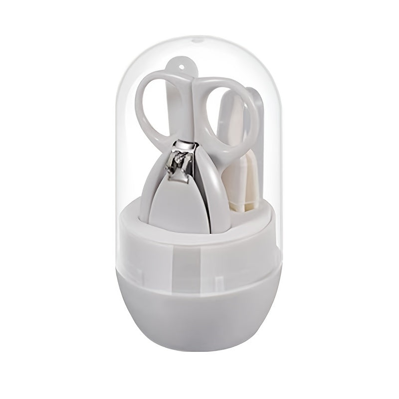 Baby Grooming Kit for Infants with Nail Clipper Scissors Nail File and Tweezer