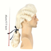 Erkaklar uchun Kosplay Barok Koloniya Peruka - Fransuz Rasmiy Peruka, 1 dona