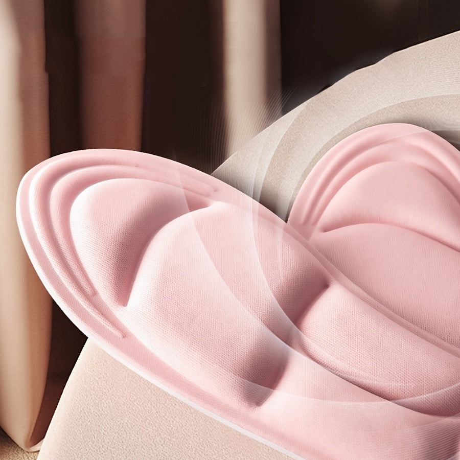 Unisex 5D Memory Foam Shoe Insoles, Breathable, Wear-Resistant, Adjustable