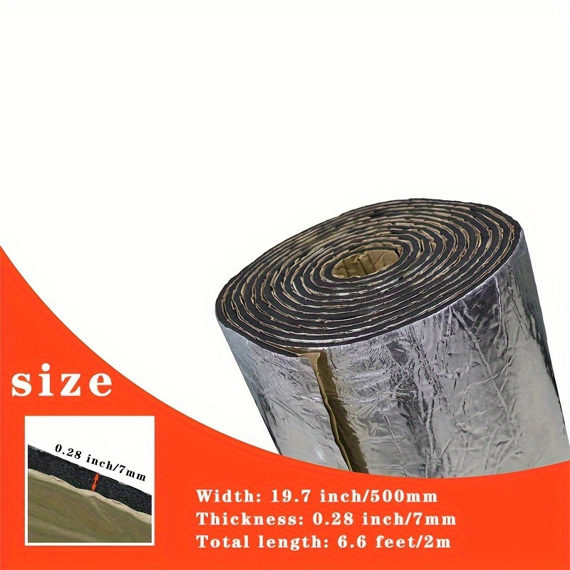 Car Soundproof Mat 50X200Cm 5Mm Insulation for Trunk Doors Floors