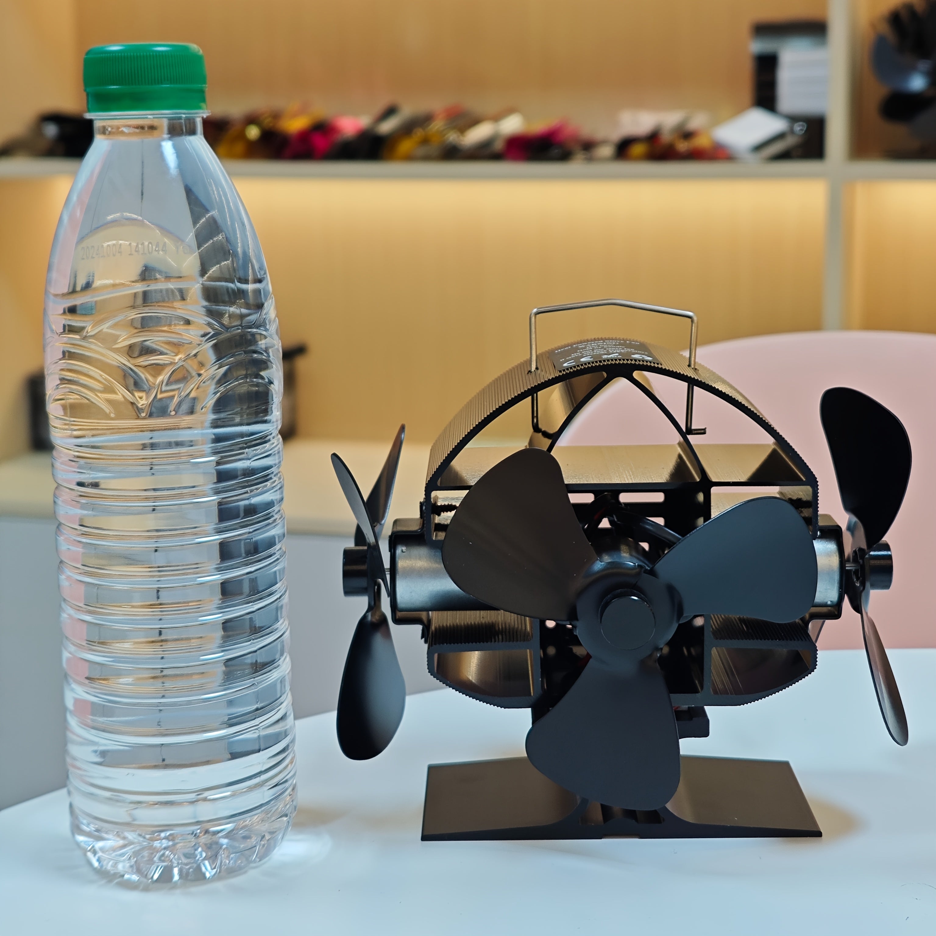 Металлический вентилятор для печи, работающий на тепле, для дровяных печей и каминов, тихая работа