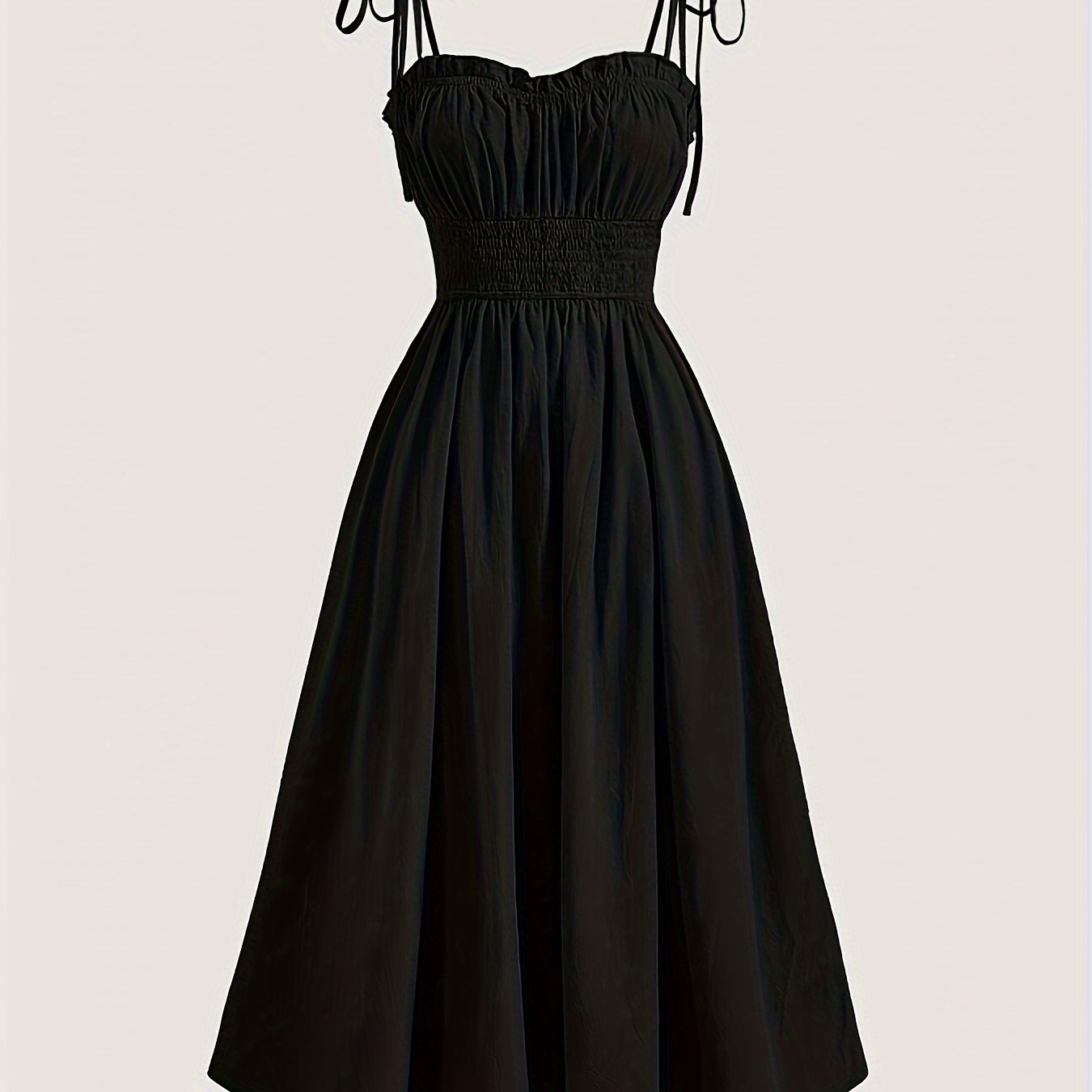 Yelka bog'ichli bir rangli ko'ylak, yoshlar uchun yengsiz kamizel ko'ylak bahor va yoz uchun, ayollar kiyimlari.