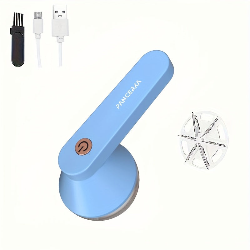 Portable USB Rechargeable Fabric Shaver for Removing Lint and Fuzz from Clothes Bedding Furniture and Carpet