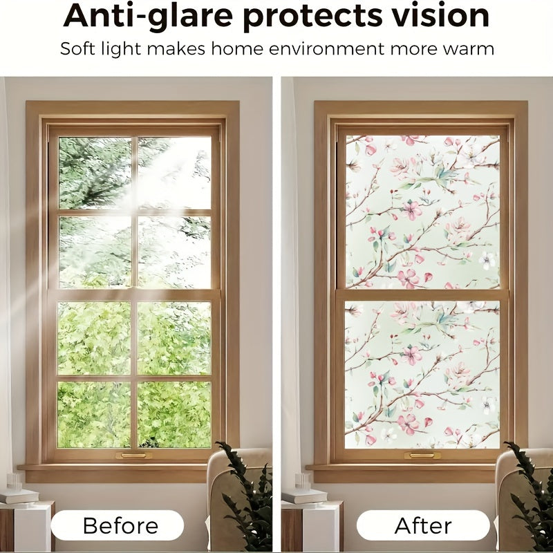 Frosted Window Film for Kitchen Sliding Door Static Cling Translucent Opaque Privacy Anti-glare