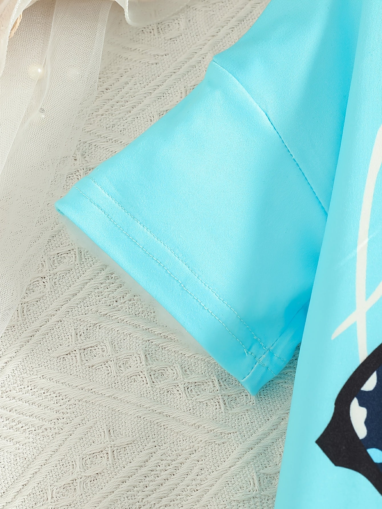 Girls Party T-Shirt Set with Floral Print Drop Shoulder Short Sleeve Cropped Jegging Pants for Girls 12 and Under